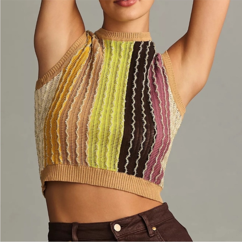 EVA FRANCO (Anthropologie) Crew Neck Sweater Vest